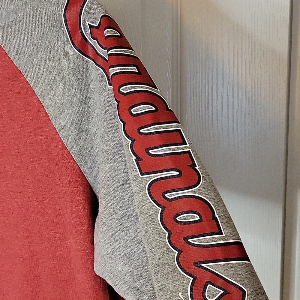 The Nike Tee St Louis Cardinals Ladies Large Top Red Gray Navy White